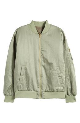 Sanctuary Vancouver Quilted Bomber Jacket In Olive Oil