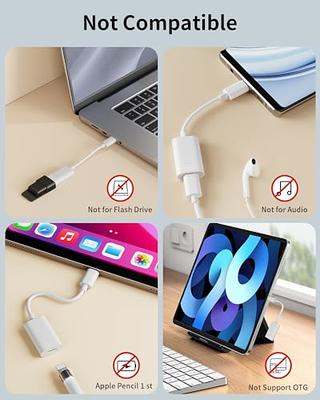  DESOFICON Lightning to USB 3.0 OTG Adapter for iPhone, iPad, USB  Camera Adapter with Fast Charging Port : Electronics