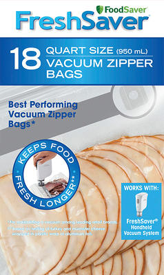 Foodsaver Reusable Quart Vacuum Zipper Bags (10-Count)