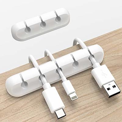Cable Organizer Cable Holder Clips, 3Pack Cable Management Under Desk USB  Cord Organizer Clips for Chargers Nightstand Computer Gaming Room Office