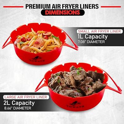 Reusable Air Fryer Silicone Liners, Silicone Air Fryer Liners Mat