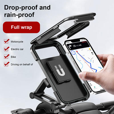 Waterproof Motorcycle Bike Mobile Phone Holder Support Universal Bicycle  GPS 360° Swivel Adjustable Motorcycle Cellphone Holder - Yahoo Shopping