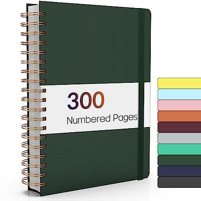 Hardcover Spiral Notebook, College Ruled Notebook Journal with 320 Pages,  5.7 X 8.3 Lined Journaling for Women Men, A5 Leather Writing Journals for  Work, School, Office, 18pcs Index Tabs, Blue - Yahoo Shopping