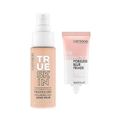 Catrice | True Skin Bundle - Vegan Makeup Cruelty Shopping | Blur The Free Primer & Coverage Perfector | 10 Poreless Yahoo Full Foundation 