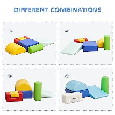 jela Toddlers Climbing Toys Indoor, Toddler Climbing Toys Indoor Playset,  Safe Soft Foam Climbing Blocks with Slide Stairs, Climbing Toys for  Toddlers