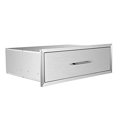 VEVOR Outdoor Kitchen Drawers 18\ W x 20.5\ H x 20.5\ D, Flush Mount  Triple Access