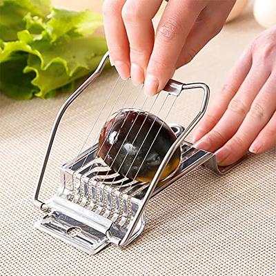 Egg Cutter Slicer Hard Boiled Eggs Cutting Wires Stainless Steel