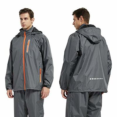 Rain Gear for Men, Lightweight Waterproof Rain Coats for Motorcycle Fishing  : : Clothing, Shoes & Accessories