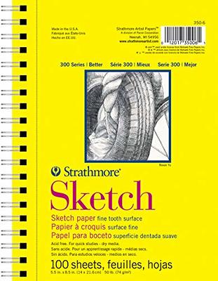Cholemy 6 Pcs 9 x 12 Sketchbook Pads, 100 Sheets Each, 68lb/100gsm Top  Spiral Bound Sketch Pad Acid Free Smooth Art Sketch Pad for Adults Students Artist  Painting Sketching Writing Drawing 