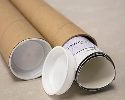 MagicWater Supply Mailing Tube - 3 in x 36 in - Kraft - 2 Pack - for  Shipping and Storage of Posters, Arts, Crafts, and Documents