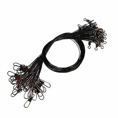 100pcs Fishing Wire Leaders Heavy Duty Nylon-Coated Fishing Line Wire  Leaders With Swivels And Snaps - Buy 100pcs Fishing Wire Leaders Heavy Duty  Nylon-Coated Fishing Line Wire Leaders With Swivels And Snaps