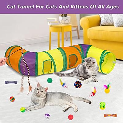 Double Head Cat Wand Toys w/Suction Cup Pet Cat Interactive Feather Indoor  Play