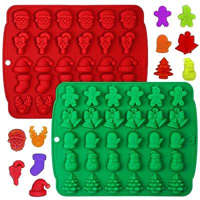 Christmas Candy Soft Candy Mold Silicone, 30 Cavity Christmas Mold