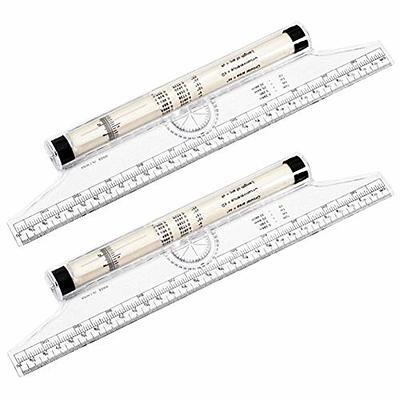 Measuring Rolling Ruler, Practical Clear Scale Stable Drawing Roller Ruler  Transparent with Formulas for Study Work - Yahoo Shopping