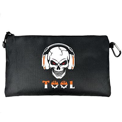 Waterproof Skull Canvas Zipper Pouch with Climbing Hook, Multi-Purpose  Small Tool Bag for Men, Storage Pouch for Tools, Gadgets, Cosmetics, File,  11''L x 6.7''H - Yahoo Shopping