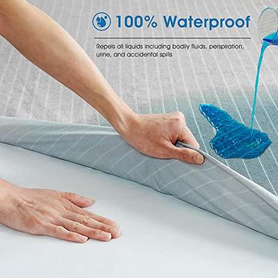 Waterproof Mattress Protector, Soft & Breathable Terry, Noiseless Matt