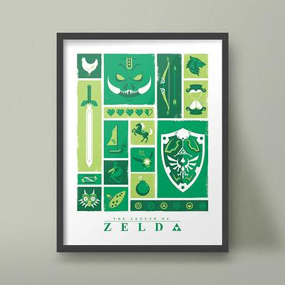 Legend of Zelda NES Poster 