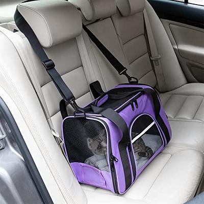 ROSEBB Pet Carrier,Dog Carrier Cat Carrier Airline Approved,Collapsible  Soft Sided TSA Approved Pet Carrier for Medium and Small Cats, Puppies Up  to 15 Lbs, Cat Travel Carrier(Medium Purple) - Yahoo Shopping