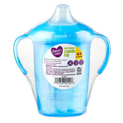 Parents Choice Sippy Cup 2 Pack - 9 oz. w/No Leak Valve and Easy Clean