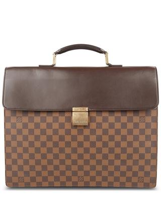 Pre-Owned Louis Vuitton Uzes Damier Ebene Brown - Yahoo Shopping