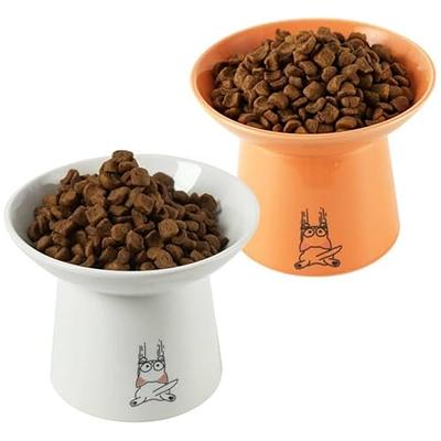 The Dodo Bamboo Double Diner Dog Food Bowl - Blue & Orange - 1 Each