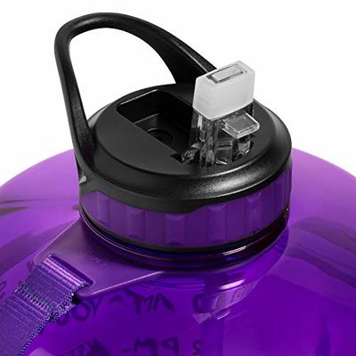 HydroMATE Half Gallon Motivational Water Bottle BPA-FREE 64oz Blue