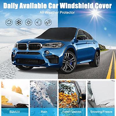 Car Windshield Snow Cover Ice Shield FrostGuard Window Shade Fits Mazda  Vehicles