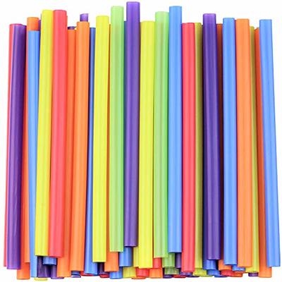 100 Extra Large Plastic Bubble Tea Smoothie Straws, 0.43 inch Wide x 9.45 inch Long Wide Boba Straws