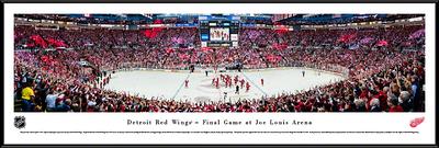 Detroit Red Wings Panoramic Poster - Joe Louis Arena