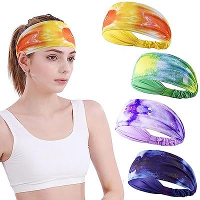 Calbeing Black Workout Headband for Women, Wide Headbands for