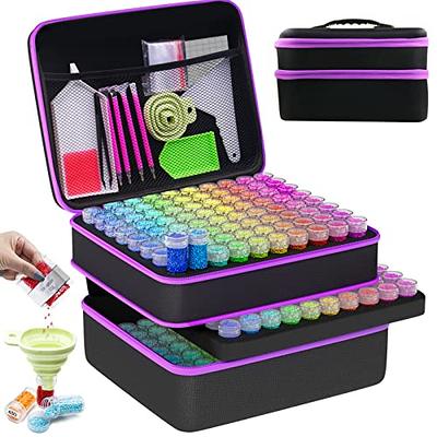 QUEFE 15pcs Bead Organizers in A Clear Box, Plastic Diamond Painting 1