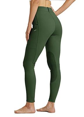 Willit Women's Riding Tights Knee-Patch Breeches Equestrian Horse Riding  Pants Schooling Tights Zipper Pockets Army Green L - Yahoo Shopping
