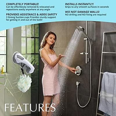 Showers Suction Grab Bar Bathroom Handles Handicap Elderly Kids