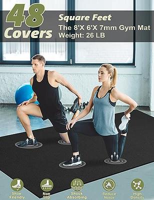 innhom Large Exercise Mat 8' x 6' Workout Mat Gym Flooring for Home Gym  Mats Exercise Mats for Home Workout Thick Floor Mat for Fitness - Yahoo  Shopping