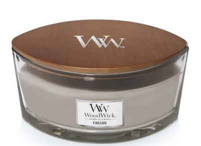 WoodWick Candles Fireside Round Bowl Premium