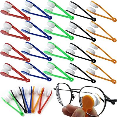 Mini Microfiber Spectacles Cleaner, Eyeglass Sun Glasses Cleaner, Soft Brush Cleaning Tool, Cleaning Clip, Microfiber, Super Light, Mini size, Easy