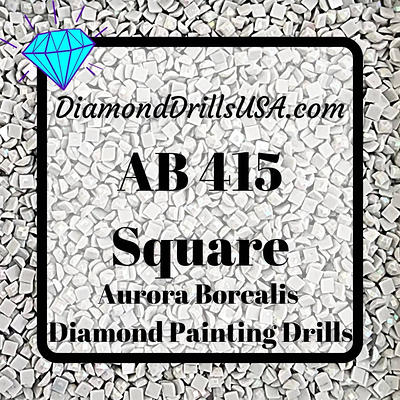 Ab 415 Square Aurora Borealis 5D Diamond Painting Drills Beads Dmc Pearl  Gray Loose Bulk - Yahoo Shopping