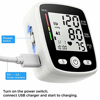 Comfier Blood Pressure Cuff Arm & Irregular Heartbeat Detector, Automatic  Blood Pressure Monitor, Accurate BP Machine with Large LCD Display & Voice