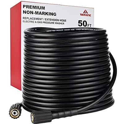 YAMATIC Pressure Washer Hose 50 FT 1/4 Kink Free M22 14mm Brass