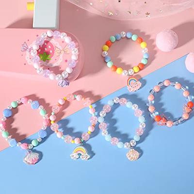 PinkSheep 6Pcs Kids Jewelry for Girls Toddler Kids Necklace Bracelet for Little  Girls Jewelry Dress Up Jewelry for Kids Girls 