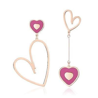 Valentines Heart Earrings, Heart Statement Earrings, Valentines