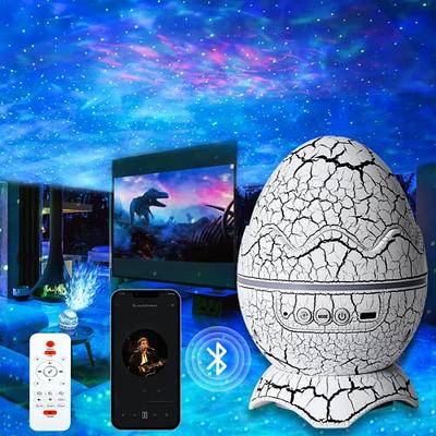 Dinosaur Eggs Galaxy Projector Night Light star Projector, Remote Control &  White Noise Speaker Projector With 14 Colors LED Night Lights for Kids’