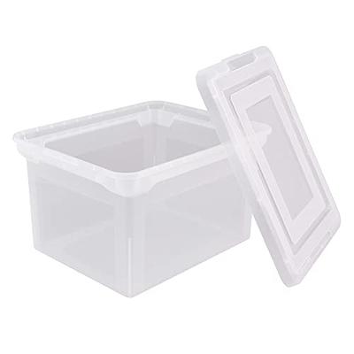 Office Depot Brand Attached Lid Storage Tote 15 H x 20 W x 28 D