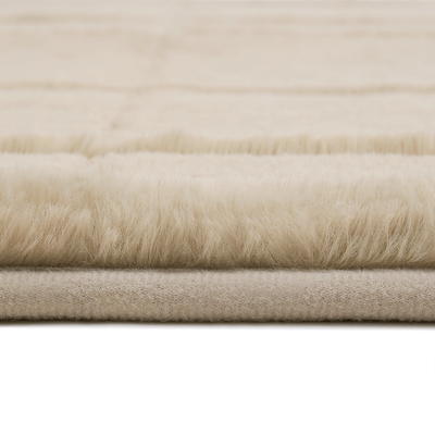 Lavish Home Memory Foam Extra Long Bath Rug Mat - Taupe