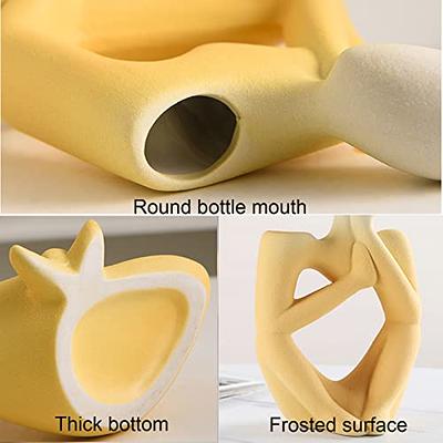 Small Mouth Ceramic Decorative vase for Home Decoration : : Home