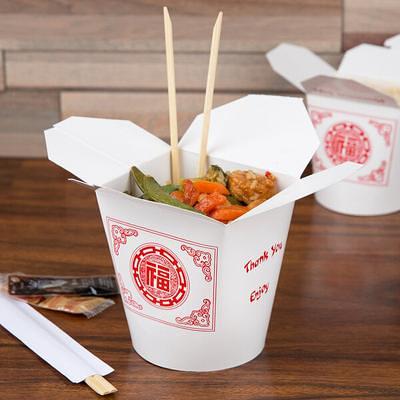 Fold-Pak 16MWPAGODM 16 oz. Pagoda Chinese / Asian Microwavable Paper Take- Out Container - 450/Case