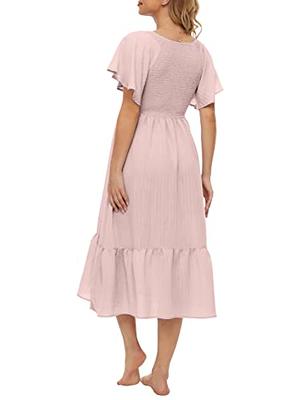 Armoire  Rent this Soon Maternity Kim Flare Sleeve Maternity Midi Dress