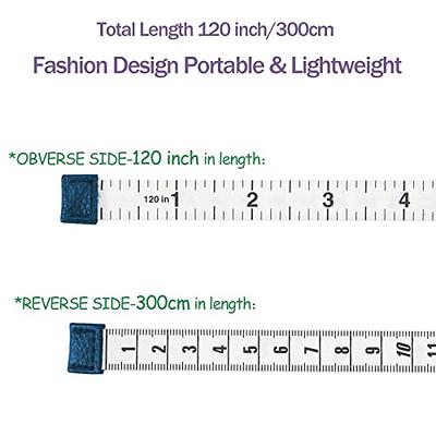 Blue Casing tailoring measuring tape Double Scale 150cm 60 Inch