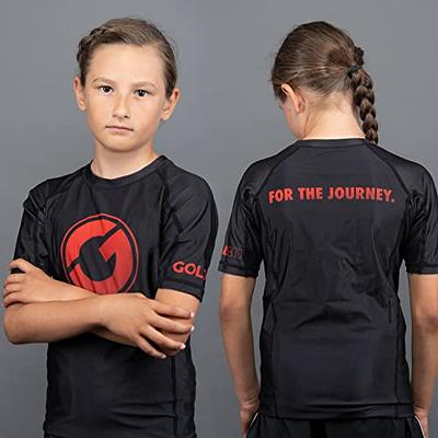 Gold BJJ Foundation Women's Rash Guard - No-Gi and Gi Jiu Jitsu Rashguard  for Women