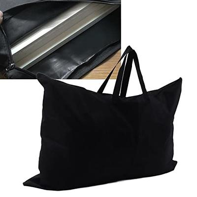 Black Portfolio Bag, 38x26in Art Portfolio Bag, Thick Canvas Light